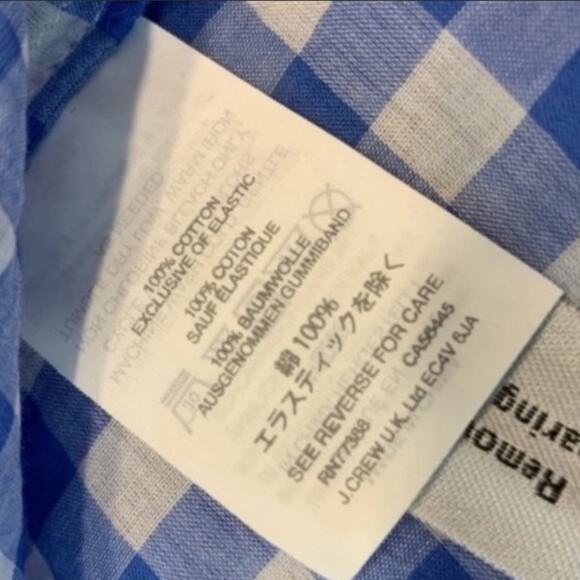 J. Crew gingham off the shoulder dress - Picture 4 of 9